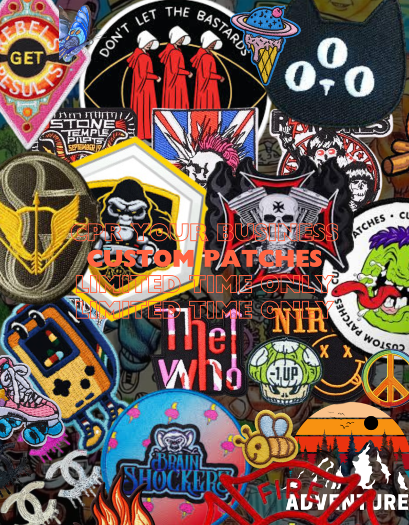 We also offer custom stitch -on or press-on patches that best represent you and your brand.